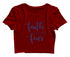Faith over fear Christianity Womens Crop Tops